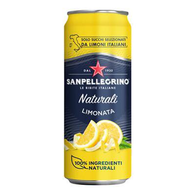 SAN PELLEGRINO LEMONADE        SOFT DRINK 33 CL IN SLEEK CAN