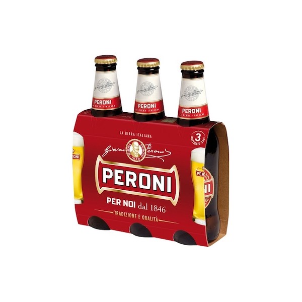 BEER PERONI RED LABEL          BOTT CL33X3 IN CLUSTER 4.7%VOL
