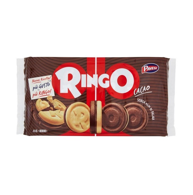 BISCUITS RINGO COCOA FAMILY    PAVESI 330 G X 12