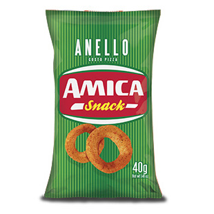 AMICA CHIPS PIZZA RING SNACK   40 G X 24
