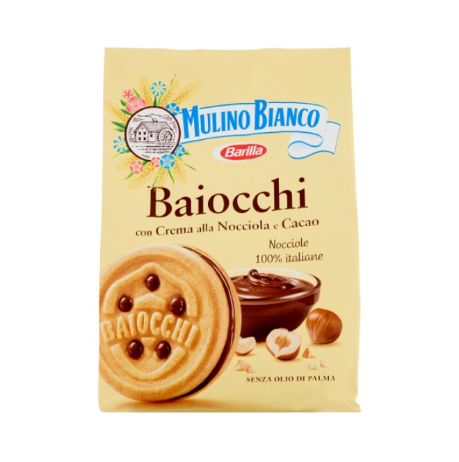 BISCUITS BAIOCCHI HAZELNUT     MULINO BIANCO 260 G X 10