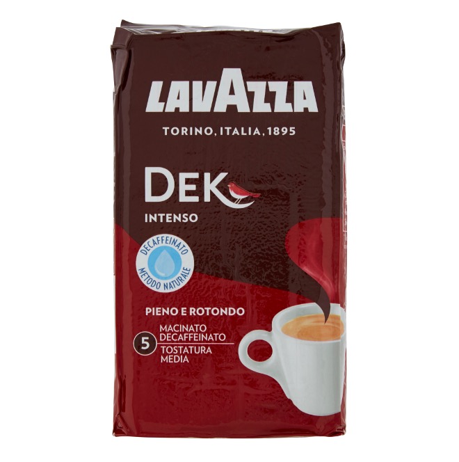 LAVAZZA DEK INTENSO COFFEE     POWDER PACK 250G X 20