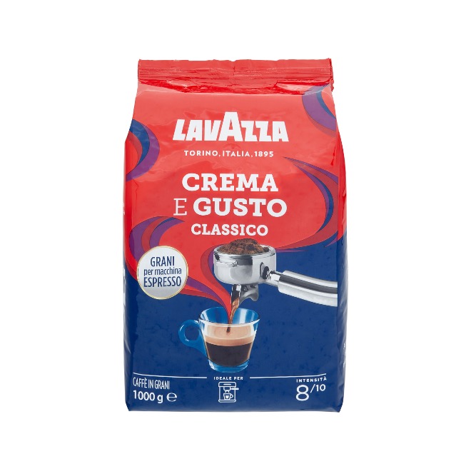 LAVAZZA COFFEE BEANS CREMA     E GUSTO ESPRESSO BAG 1000G X 6