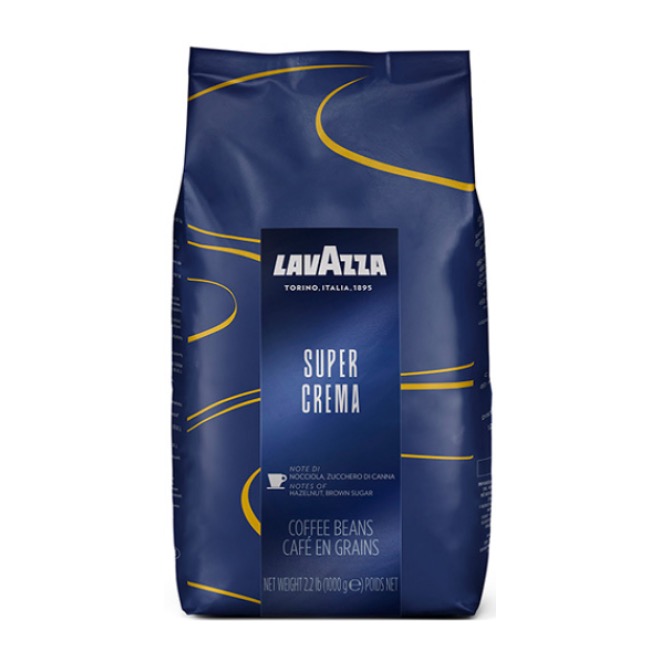 LAVAZZA COFFEE BEANS SUPER CRE MA BAG 1000G X 6