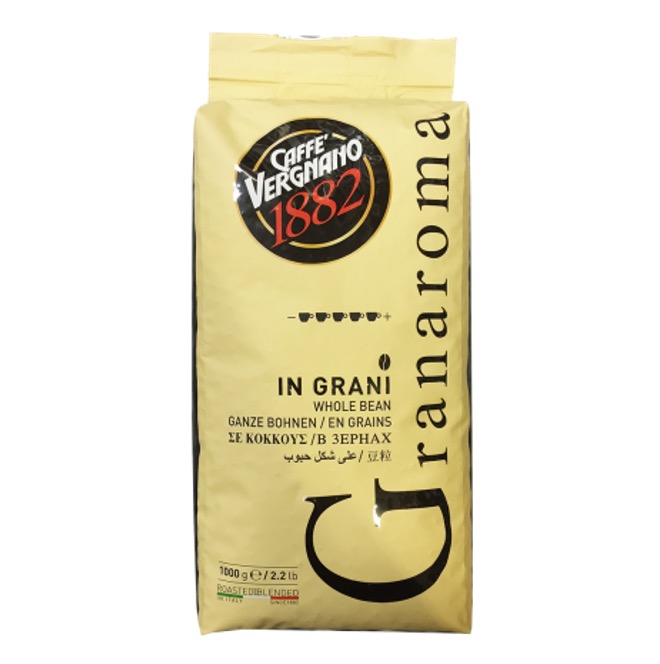 COFFEE BEANS VERGNANO          GRANAROMA BAG 1000G X 6