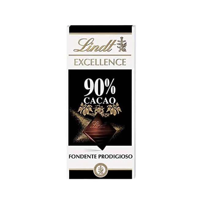 LINDT EXCELLENCE DARK CHOCOLAT 90% BAR 100G X 20
