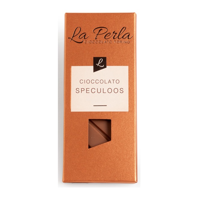 LA PERLA MILK CHOCOLATE SPECUL OOS BAR 60GX24