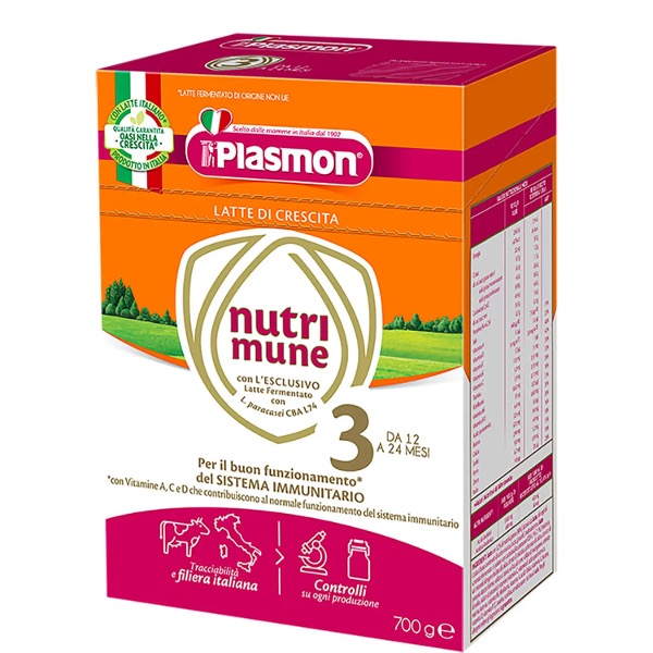 PLASMON NUTRIMUNE-3 POLVERE    LATTE BIBE GR.350 X 2 X 4