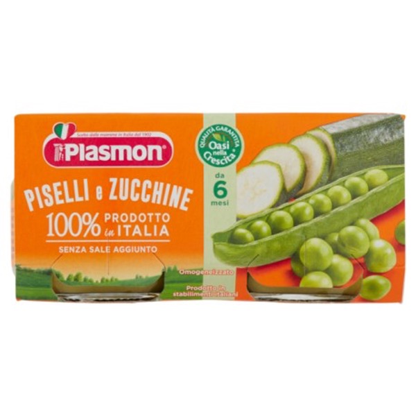 PLASMON OMO PEAS AND COURGETTE GR 80X2X12