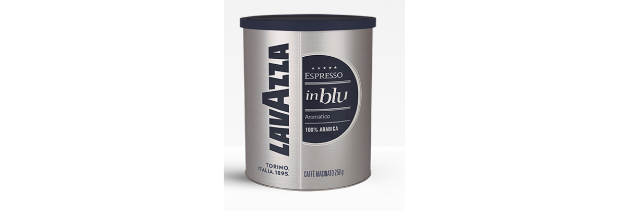 Lavazza Coffee Espresso IN BLU 250g grounded Tin