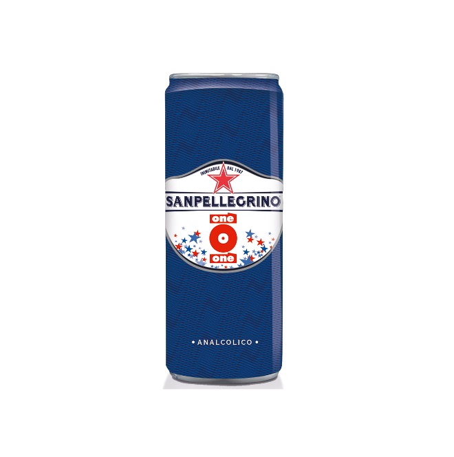 SAN PELLEGRINO ONE-ONE SOFT DRINK 33 CL IN SLEEK CAN