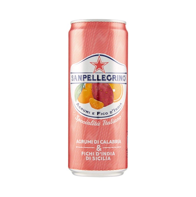 SAN PELLEGRINO CITRUS/PR. PEAR SOFT DRINK 33CL SLEEK CAN