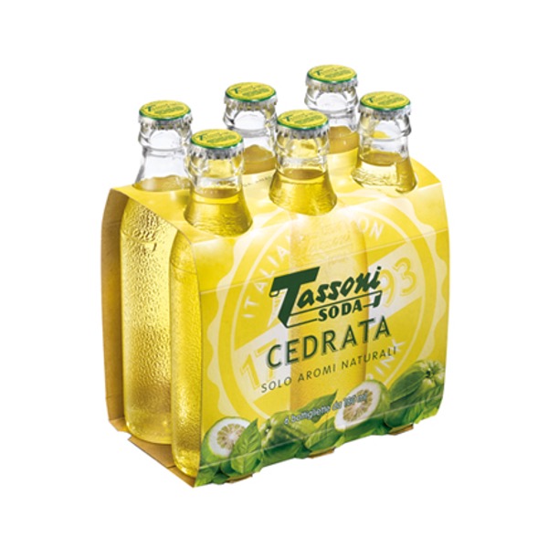 SOFTDRINK TASSONI CEDRATA 18CL X 6 BOTTLES