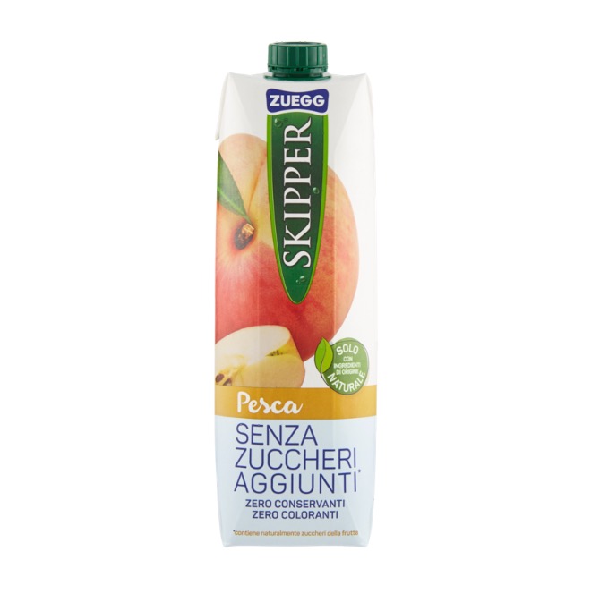 ZUEGG SKIPPER PEACH JUICE 1LT. X 12 TETREPAK PACKAGE