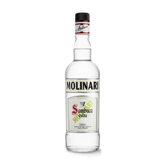 HERBAL SWEET LIQUOR SAMBUCA MOLINARI 28% 70CL X 6 GLASS BT