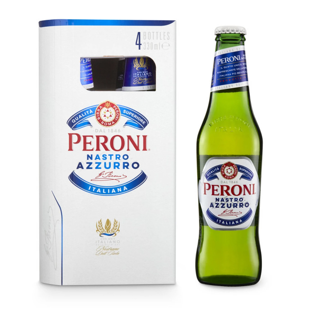 BEER PERONI NASTRO AZZURRO CL 33X6X4 CLUSTER 5.1%VOL 11.40GP