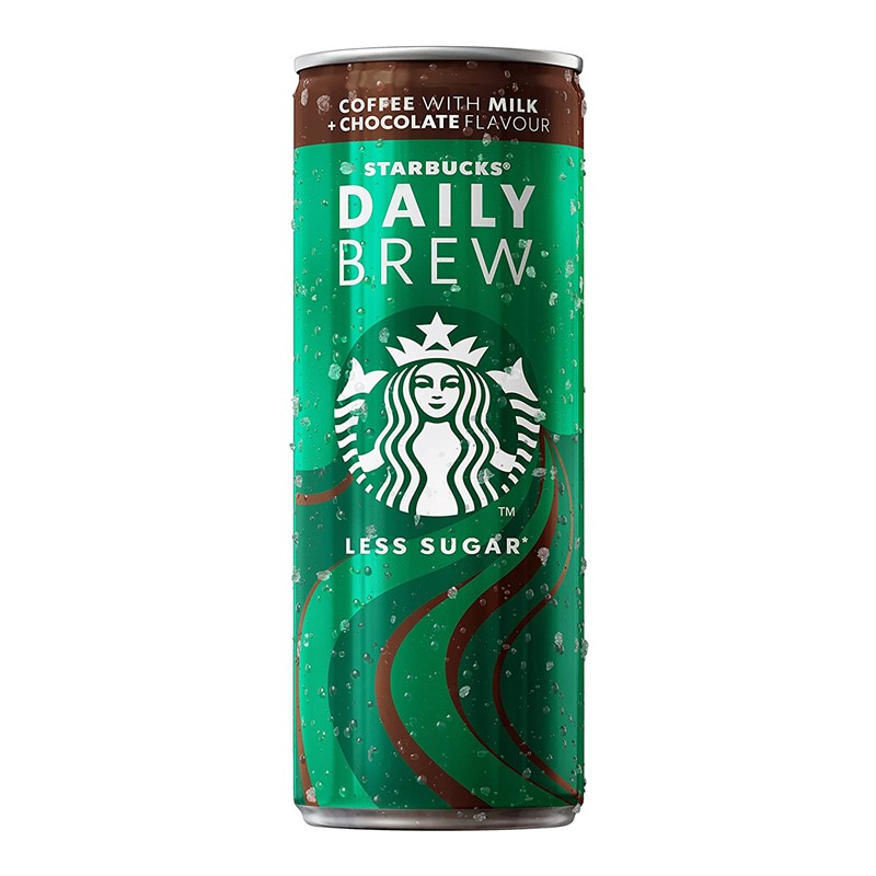 STARBUCKS DAILY BREW COFFEE N MILK W/CHOCO 250 ML X 12 CAN