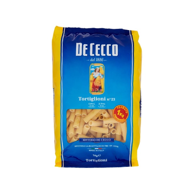 PASTA DE CECCO DURUM WHEAT TORTIGLIONI N.23 1KG