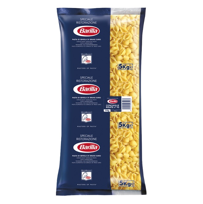 PASTA BARILLA CONCHIGLIE RIGAT E 500GX30