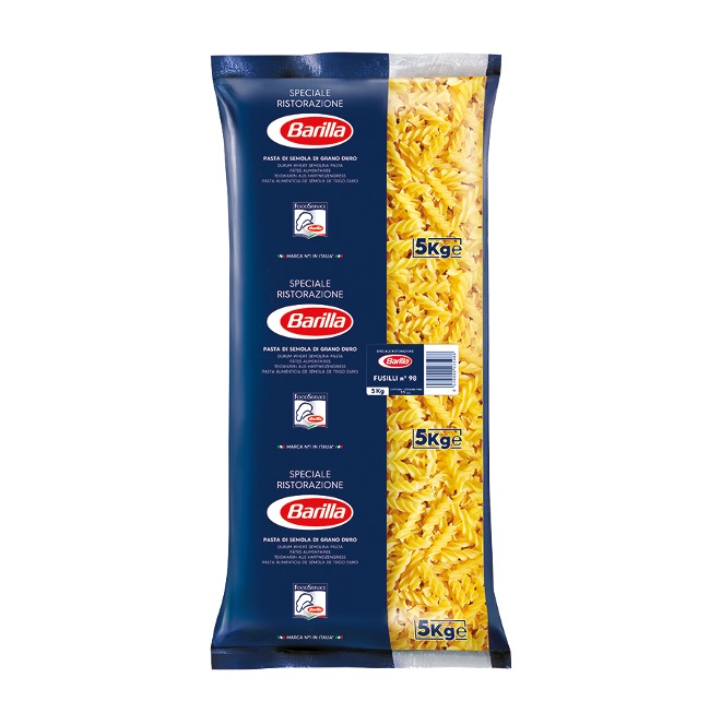 PASTA BARILLA FUSILLI 5KG X 3