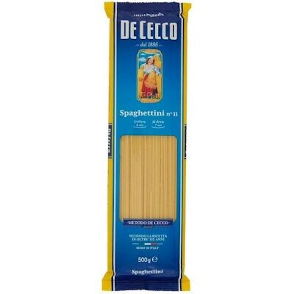 PASTA DE CECCO DURUM WHEAT SPAGHETTINI N.11 500G X 24