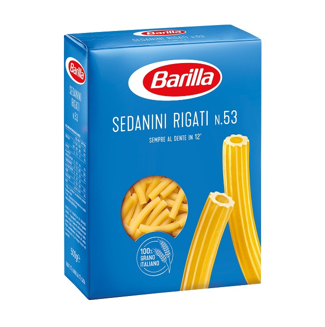 PASTA BARILLA SEDANINI RIGATI 500GX30