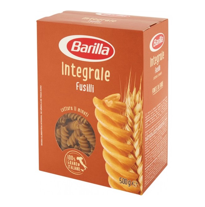 PASTA BARILLA FUSILLI INTEGRAL 500GX12