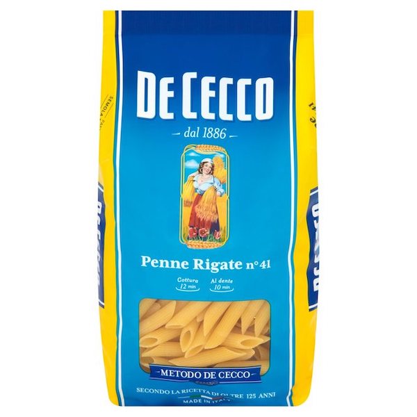 PASTA DE CECCO DURUM WHEAT PENNE RIGATE N.41 500GX24