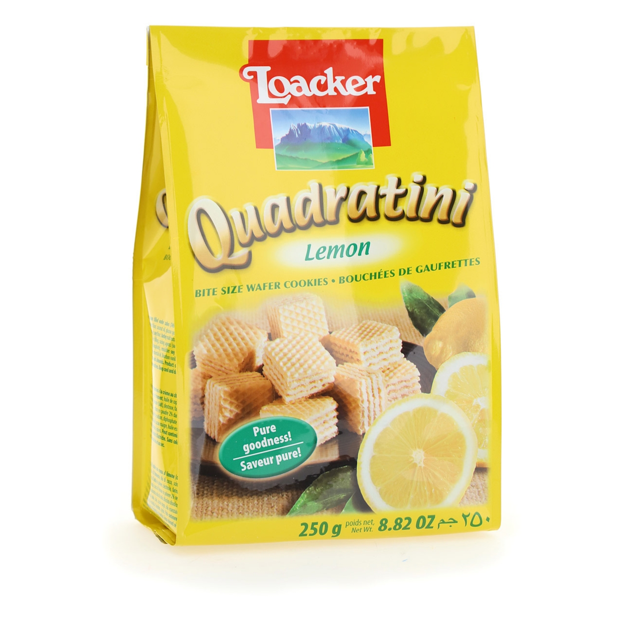 LOACKER QUADRATINI 250 G X 18 LIMONE