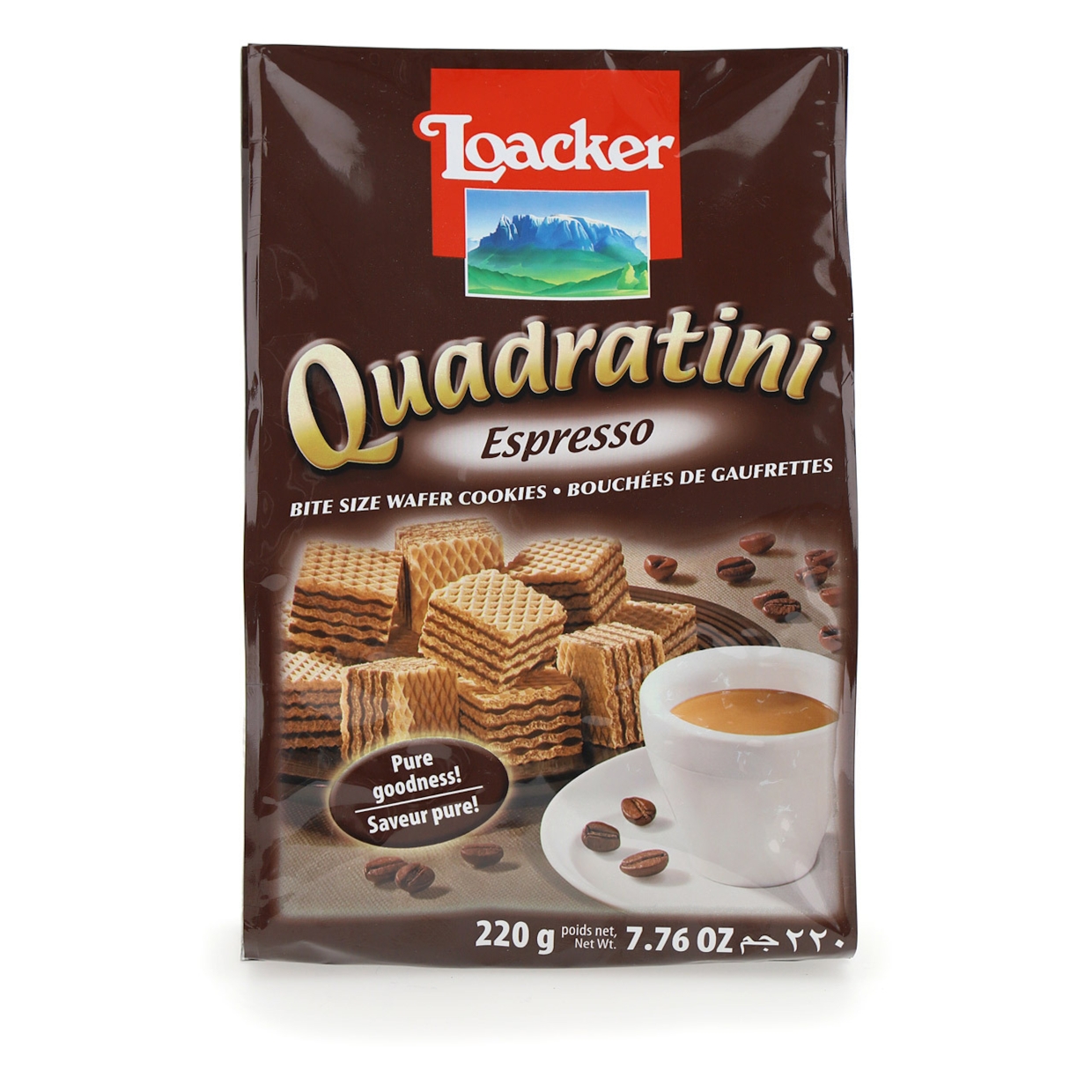 LOACKER QUADRATINI 220 G X 18 ESPRESSO