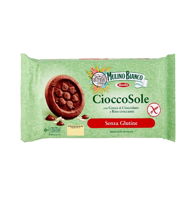 BISCUITS FROLLINI CHOCO/RICE GLUTENFREE MULIN BIANC 250GX10