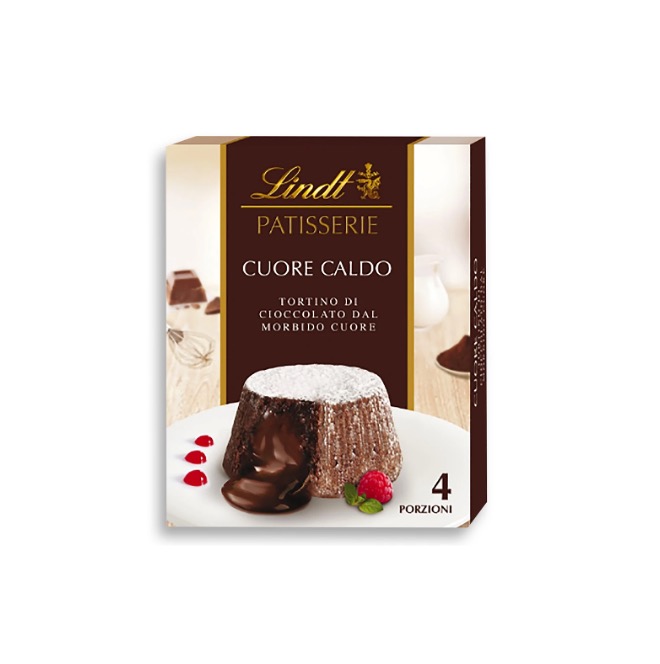 LINDT PREPARATION FOR CHOCOLAT FONDANT CUORE CALDO 240 G X 12