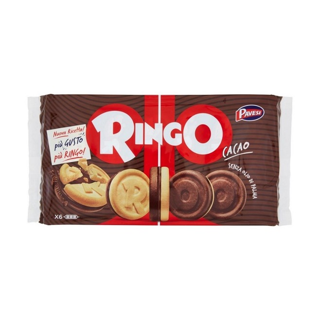 BISCOTTI RINGO CACAO FAM. PAVESI 330GX12