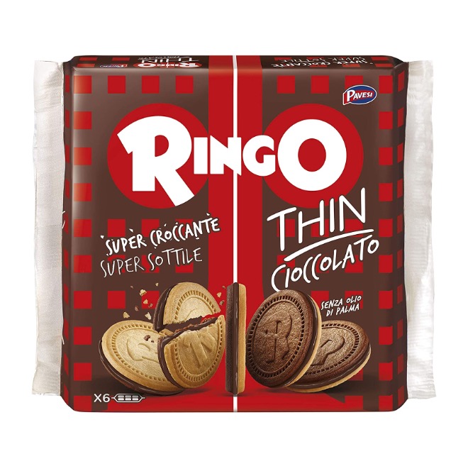 BISCOTTI RINGO THIN CIOCC PAVESI 234GX9