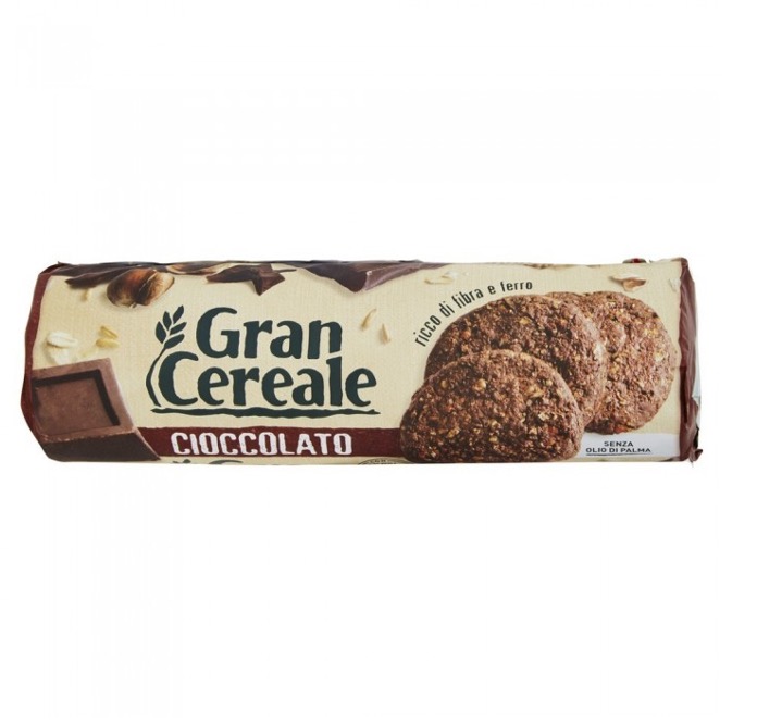 BISCOTTI MB GRAN CEREA FIB/CACAO 230GX18