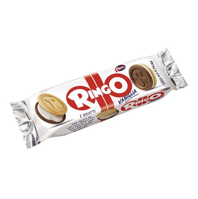 BISCUITS RINGO PAVESI VANILLA 6 X 55 G X 24