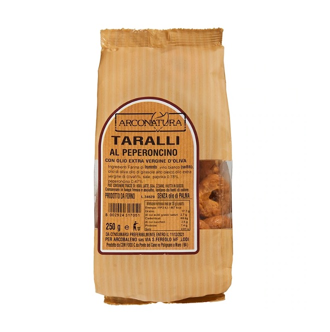 TARALLI AL PEPERONCINO ARCOBAL 250G X 20