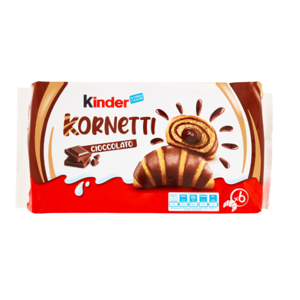 FERRERO KINDER CHOCOLATE KORNETTI 42 GR X 6