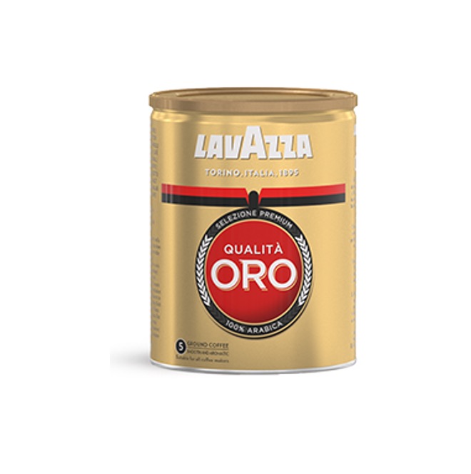 LAVAZZA QUALITA’ ORO COFFEE POWDER IN TIN 250G X 12