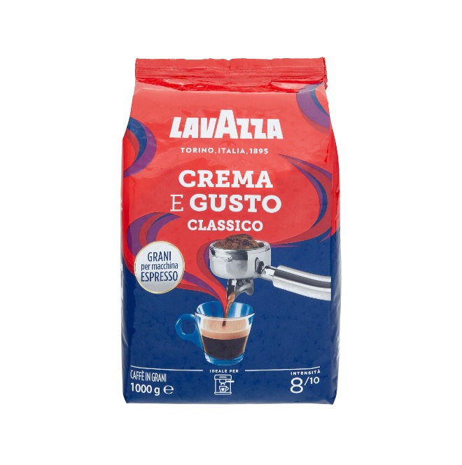 LAVAZZA COFFEE BEANS CREMA E GUSTO ESPRESSO BAG 1000G X 6