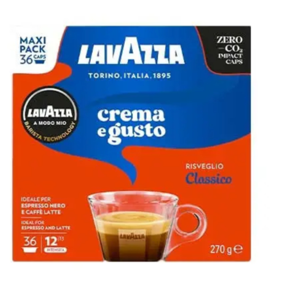 LAVAZZA A MODO MIO COFFEE X 16 CAPSULES – CREMA & GUSTO