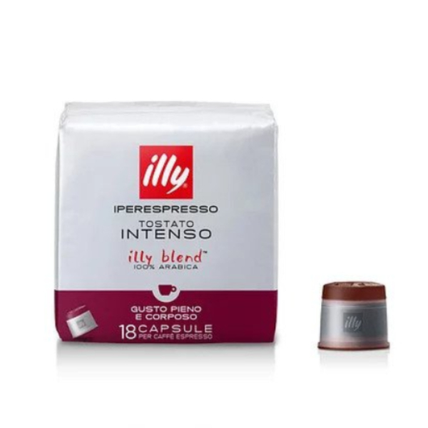 CAFFE ILLY IPERESPRESSO X 18 CAPSULES – DARK ROSTED