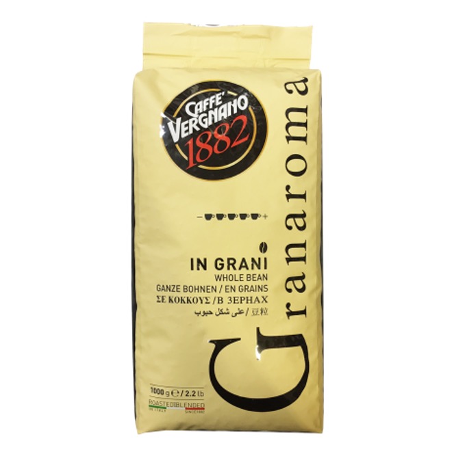 COFFEE BEANS VERGNANO GRANAROMA BAG 1000G X 6