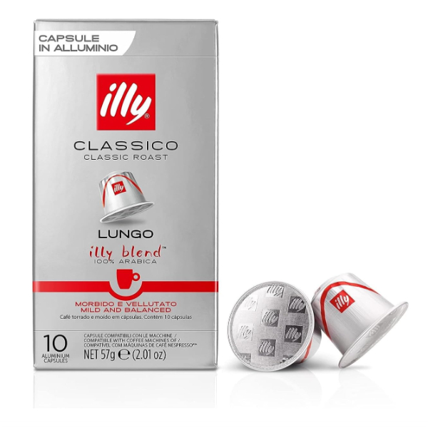 CAFFE ILLY LUNGO CLASSICO CAPS X10 X10 COMPATIBLE NESPRESSO