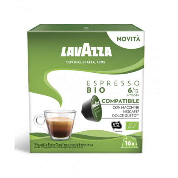 LAVAZZA COFFEE CAPS COMPAT DOL CEGUSTO G.128 16X6 – BIO