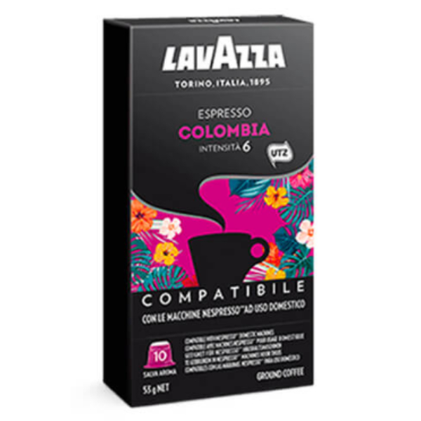 CAFFE LAVAZZA COLOMBIA CASE W/ 10 CAPS COMP. NESPR X 10