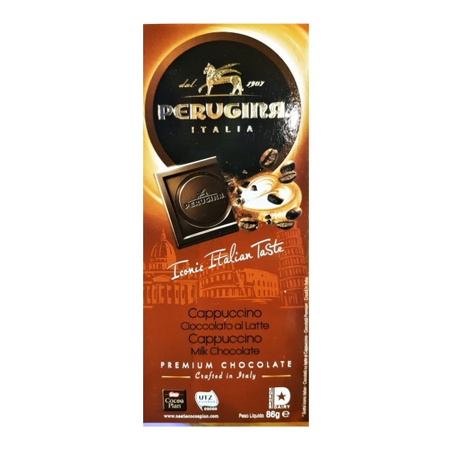 PERUGINA DARK CHOCOLATE CAPPUC CINO TABLET 86GX12