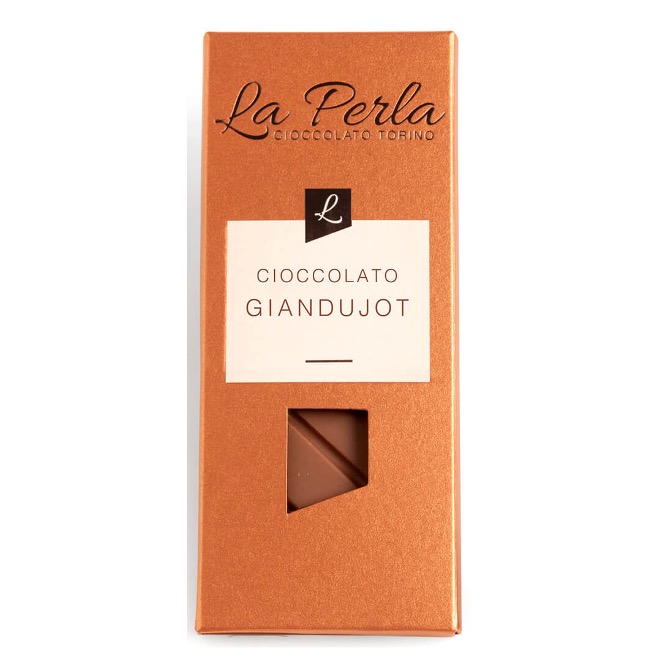 LA PERLA GIANDUJOT CHOCOLATE (HAZELNUT) BAR 60GX24