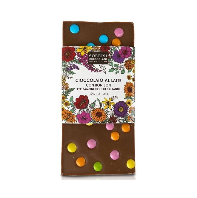 B&S MILK CHOCOLATE W/CANDIES BON BON BAR 80GX10