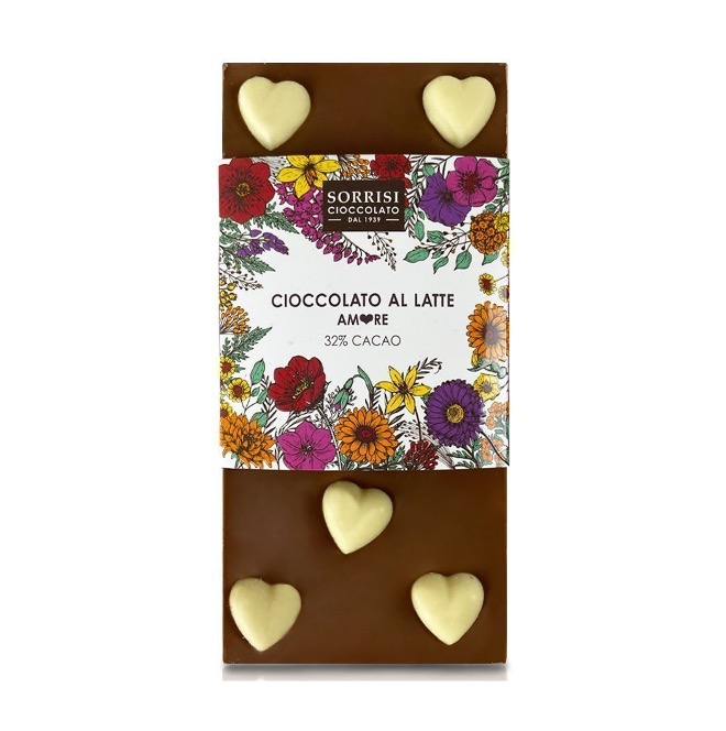 B&S MILK CHOCOLATE AMORE BAR 80GX9